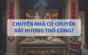 Chuyển nhà có chuyển bát hương Thổ Công và bàn thờ Thổ Công không?