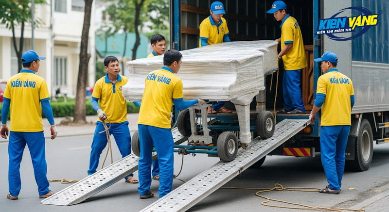Dịch vụ vận chuyển đàn Piano chuyên nghiệp của Kiến Vàng