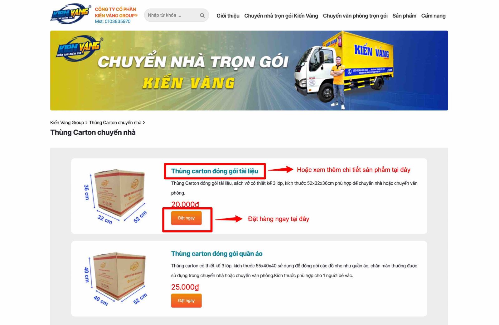 Hướng dẫn mua hàng online
