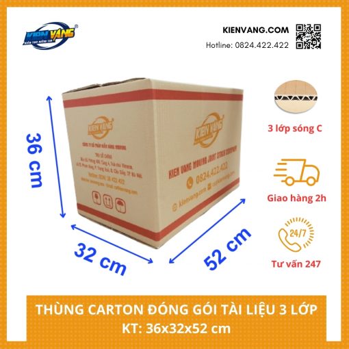 Thùng carton đóng gói tài liệu