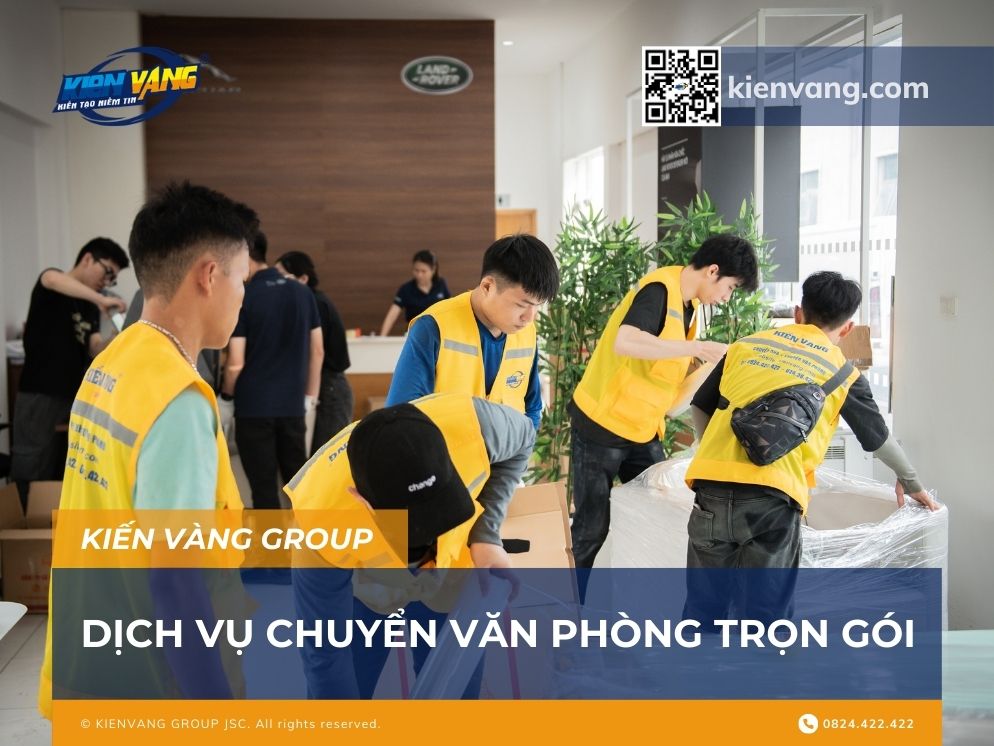 Dịch vụ chuyển văn phòng trọn gói Kiến Vàng