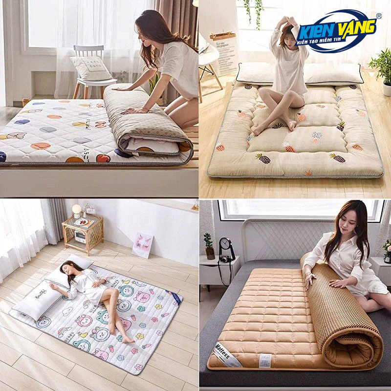 Các loại nệm nhỏ dễ gập và cuộn cũng sẽ dễ dàng vận chuyển hơn