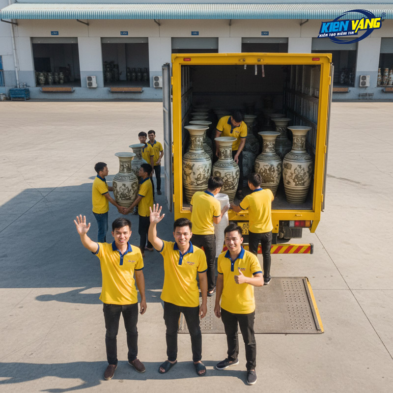 Dịch vụ vận chuyển đồ gốm sứ của Vận Chuyển Kiến Vàng