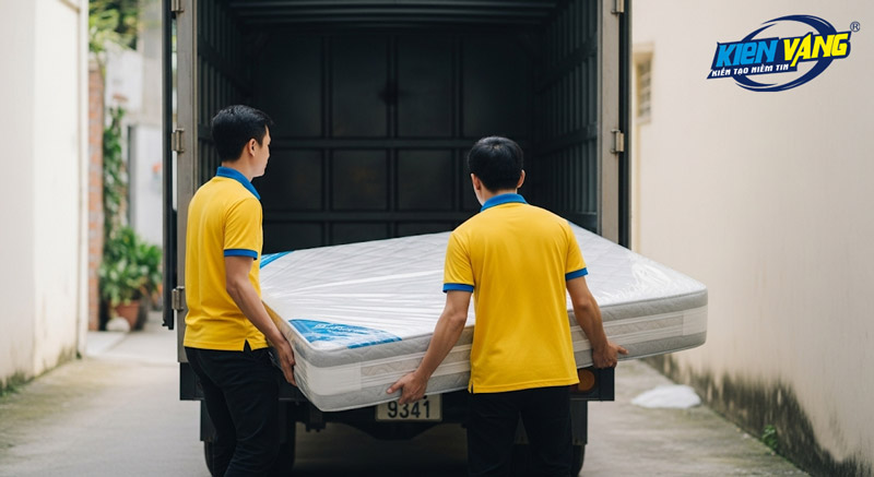 Dịch vụ vận chuyển nệm chuyên nghiệp của Kiến Vàng đảm bảo yên tâm cho bạn