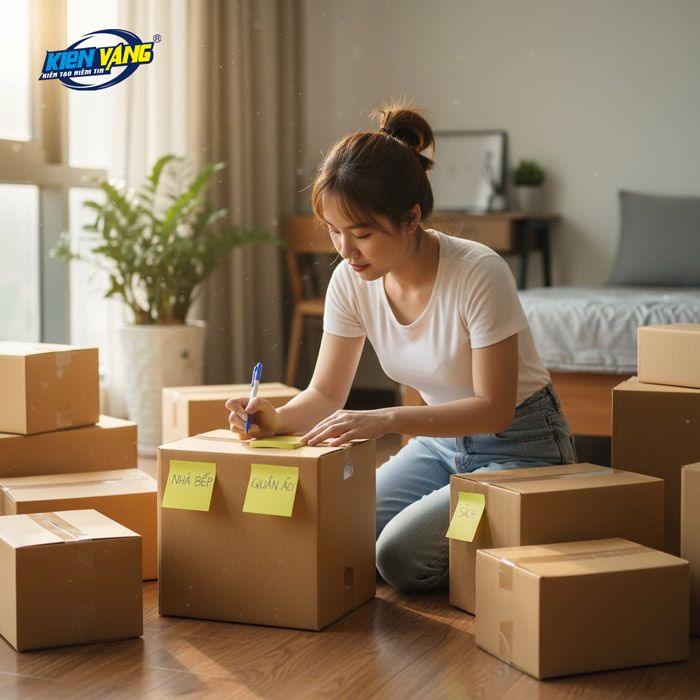 Kiểm tra và ghi chú, niêm phong thùng theo checklist sẽ giúp bạn nghiệm thu dễ dàng hơn