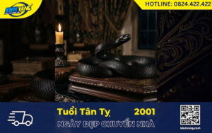 Ngày đẹp chuyển nhà tuổi Tân Tỵ 2001