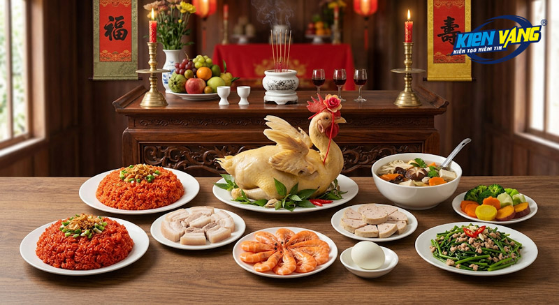 Một mâm cúng nhập trạch nhà chung cư tiêu chuẩn
