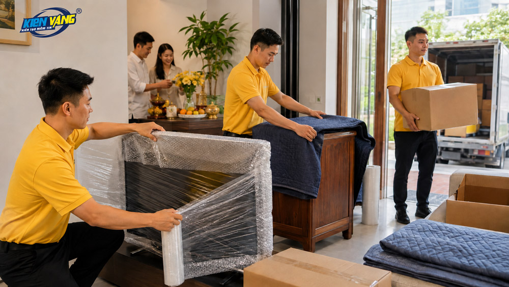 Dịch vụ Chuyển nhà Kiến Vàng uy tín, tin cậy
