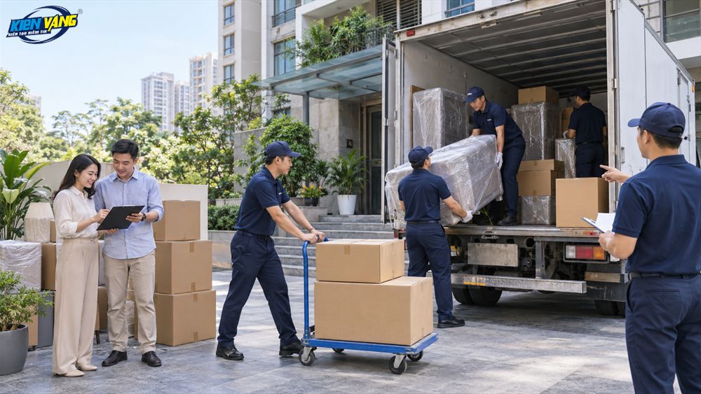 Dịch vụ Chuyển nhà Kiến Vàng đảm bảo an toàn cho chuyến chuyển nhà ngày mùng 1 của bạn